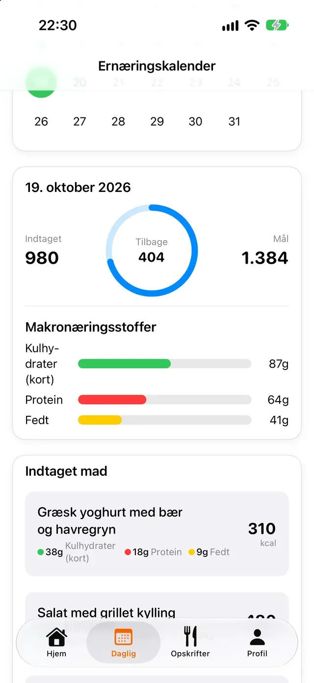 Ernæringskalender