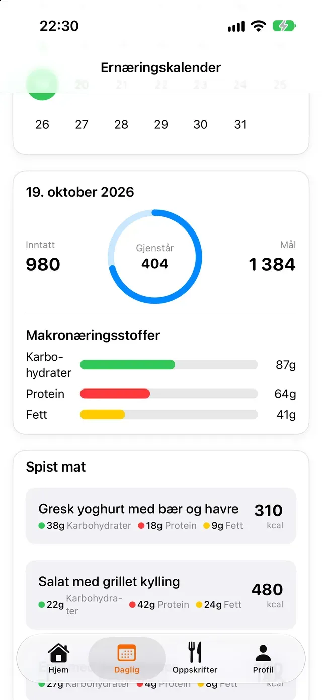 Ernæringskalender