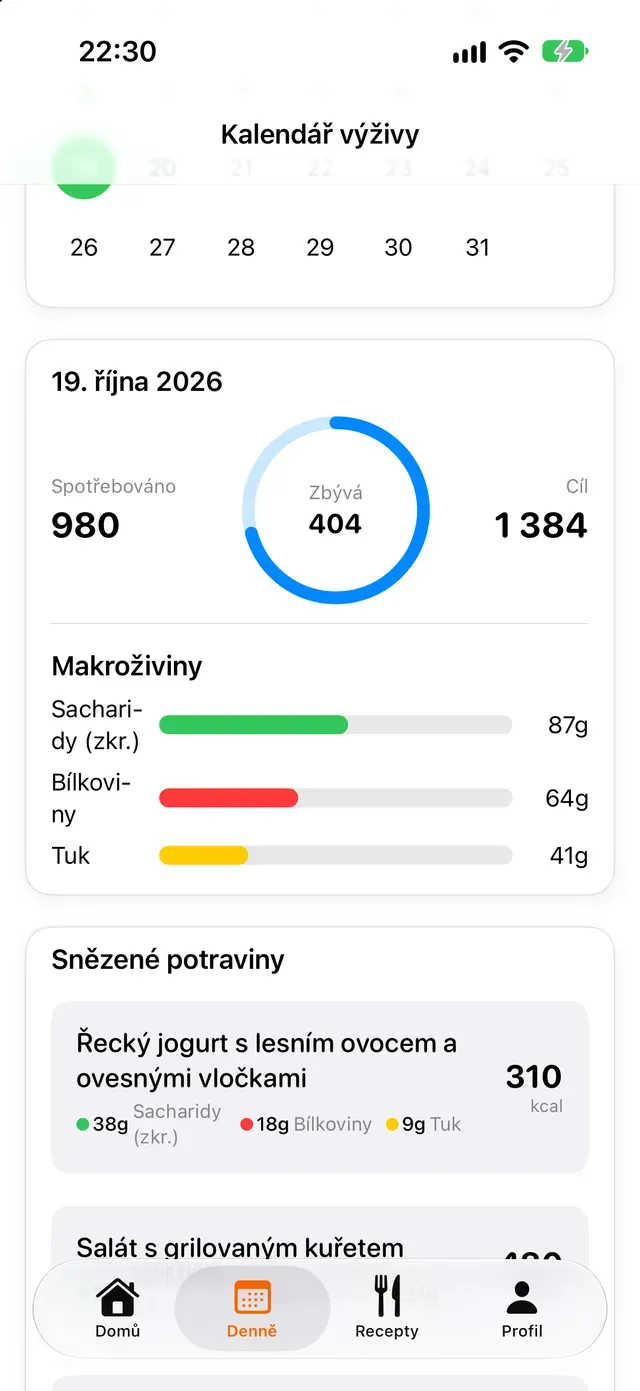 Kalendář výživy